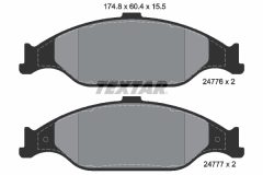TEXTAR 2477601 — Plăcuțe de frână disc
