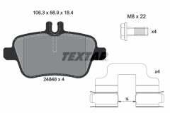 TEXTAR 2484803 — Колодки тормозные дисковые