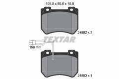 TEXTAR 2485201-2208-00 — Set discuri și plăcuțe de frână