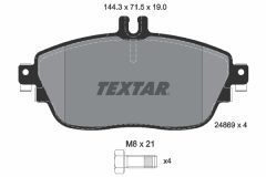 TEXTAR 2486901 — Колодки тормозные дисковые