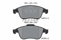 TEXTAR 2487001-1954-00 — Комплект тормозных дисков и колодок