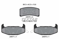 TEXTAR 2487601 — Колодки тормозные дисковые