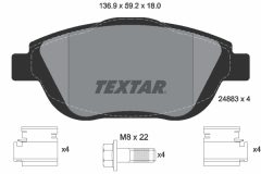 TEXTAR 2488301-1116-00 — Set discuri și plăcuțe de frână