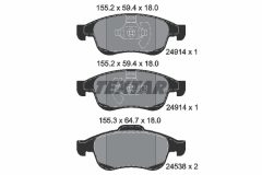 TEXTAR 2491401-1955-00 — Set discuri și plăcuțe de frână