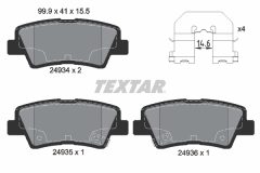TEXTAR 2493401-1666-00 — Комплект тормозных дисков и колодок