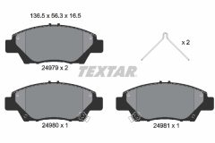 TEXTAR 2497901 — Колодки тормозные дисковые