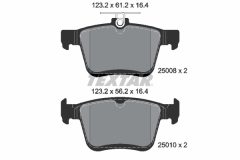 TEXTAR 2500801-2249-00 — Set discuri și plăcuțe de frână