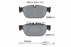TEXTAR 2506901-2560-00 — Set discuri și plăcuțe de frână