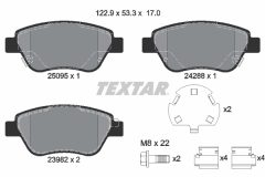 TEXTAR 2509501-1457-00 — Комплект тормозных дисков и колодок