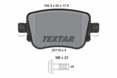 TEXTAR 2511003-2249-00 — Set discuri și plăcuțe de frână