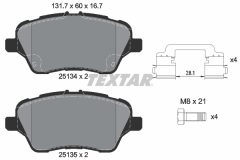 TEXTAR 2513402-1668-00 — Комплект тормозных дисков и колодок