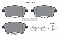 TEXTAR 2518401-1339-00 — Set discuri și plăcuțe de frână