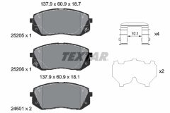 TEXTAR 2520504-2922-00 — Комплект тормозных дисков и колодок