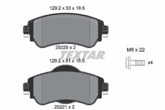 TEXTAR 2522001-1115-00 — Set discuri și plăcuțe de frână