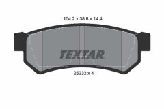 TEXTAR 2523201-1630-00 — Set discuri și plăcuțe de frână