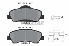 TEXTAR 2525001-0891-00 — Set discuri și plăcuțe de frână