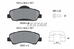 TEXTAR 2525004-2690-00 — Set discuri și plăcuțe de frână