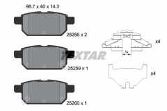 TEXTAR 2525801-2314-00 — Set discuri și plăcuțe de frână