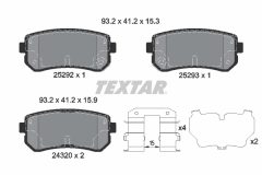 TEXTAR 2529201-1340-00 — Set discuri și plăcuțe de frână