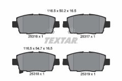 TEXTAR 2531601 — Колодки тормозные дисковые