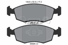 TEXTAR 2532301-0696-00 — Set discuri și plăcuțe de frână