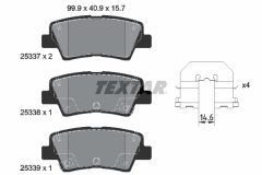 TEXTAR 2533701 — Колодки тормозные дисковые