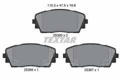 TEXTAR 2536501-1471-00 — Set discuri și plăcuțe de frână