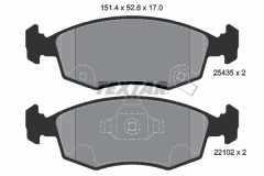 TEXTAR 2543501-0696-00 — Set discuri și plăcuțe de frână
