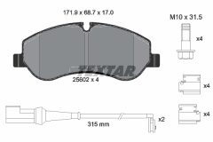 TEXTAR 2560201-2606-00 — Комплект тормозных дисков и колодок