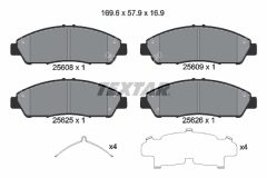 TEXTAR 2560801 — Plăcuțe de frână disc