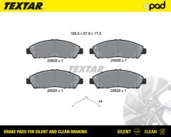 TEXTAR 2560801SC — Plăcuțe de frână disc
