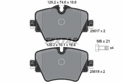 TEXTAR 2561701-2744-00 — Set discuri și plăcuțe de frână