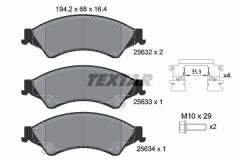 TEXTAR 2563201-2534-00 — Set discuri și plăcuțe de frână