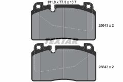 TEXTAR 2564301-2292-00 — Комплект тормозных дисков и колодок