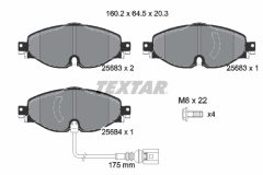 TEXTAR 2568301-1205-00 — Set discuri și plăcuțe de frână
