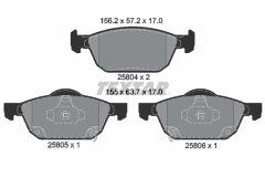 TEXTAR 2580401-1758-00 — Set discuri și plăcuțe de frână