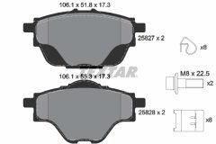 TEXTAR 2582701 — Plăcuțe de frână disc