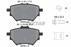 TEXTAR 2583901 — Plăcuțe de frână disc