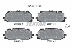 TEXTAR 2586101 — Колодки тормозные дисковые