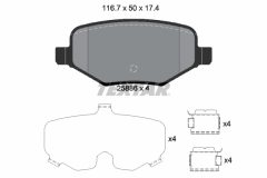 TEXTAR 2588601 — Колодки тормозные дисковые