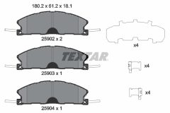 TEXTAR 2590201 — Колодки тормозные дисковые