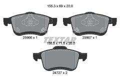 TEXTAR 2590601-2376-00 — Set discuri și plăcuțe de frână