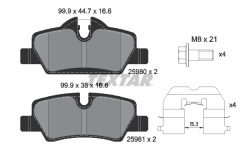 TEXTAR 2598001-2793-00 — Комплект тормозных дисков и колодок