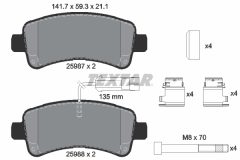 TEXTAR 2598701-1576-00 — Комплект тормозных дисков и колодок