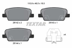 TEXTAR 2614201-3475-00 — Set discuri și plăcuțe de frână