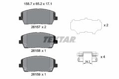 TEXTAR 2615701-3428-00 — Set discuri și plăcuțe de frână