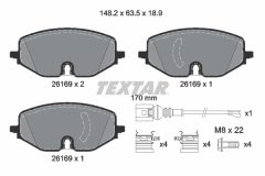 TEXTAR 2616901-1208-00 — Set discuri și plăcuțe de frână