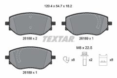 TEXTAR 2618801-2415-00 — Комплект тормозных дисков и колодок