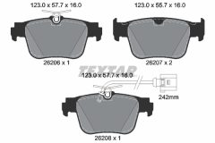 TEXTAR 2620603-1407-00 — Комплект тормозных дисков и колодок