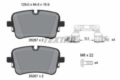 TEXTAR 2626701 — Колодки тормозные дисковые